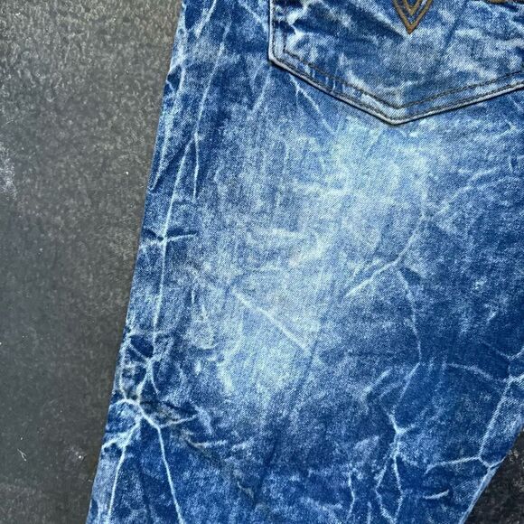 Huntington Acid Wash Style Men’s Jeans Size 33x30.5 Skinny Fit High Rise Denim - Picture 10 of 14